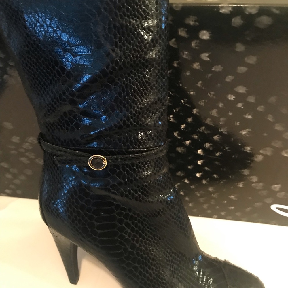 Sam Edelman Boots Willow black boa Sz 9M NIB